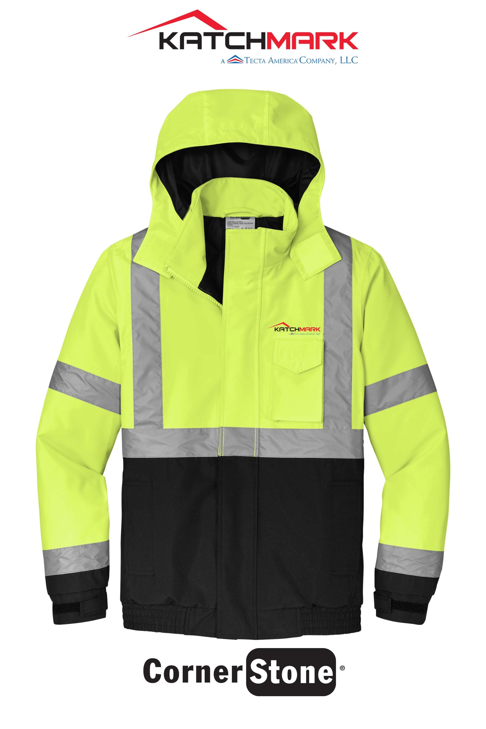 CornerStone® ANSI 107 Class 3 Economy Waterproof Insulated Bomber Jacket - Katchmark, A Tecta American Company LLC