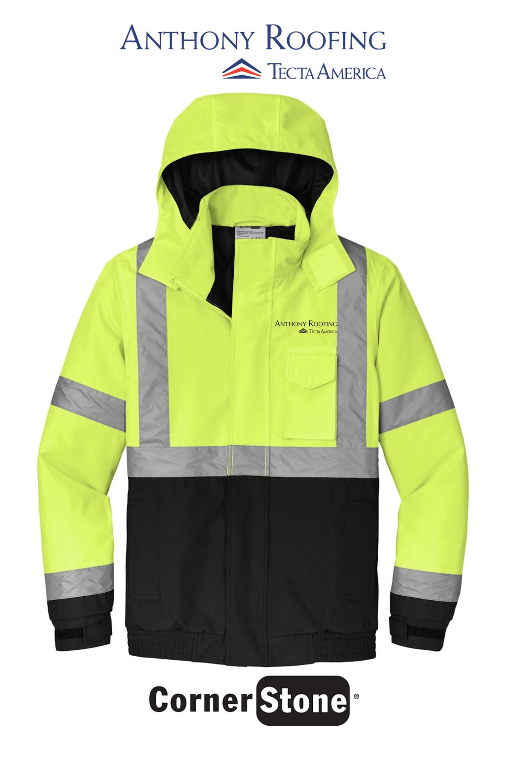 CornerStone® ANSI 107 Class 3 Economy Waterproof Insulated Bomber Jacket - Anthony Roofing