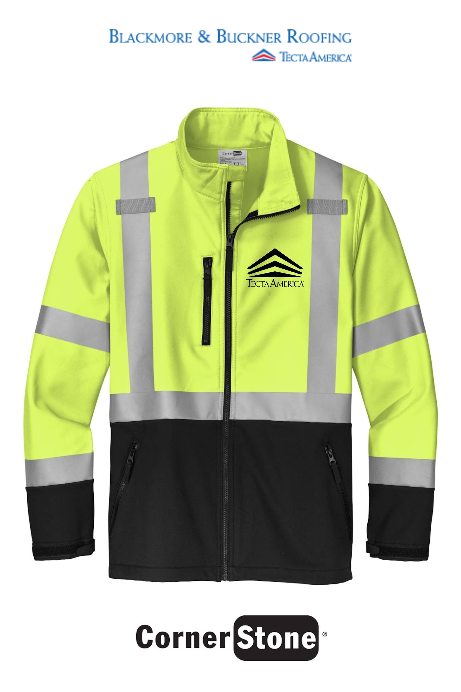 CornerStone® ANSI 107 Class 3 Soft Shell Jacket - Blackmore & Buckner