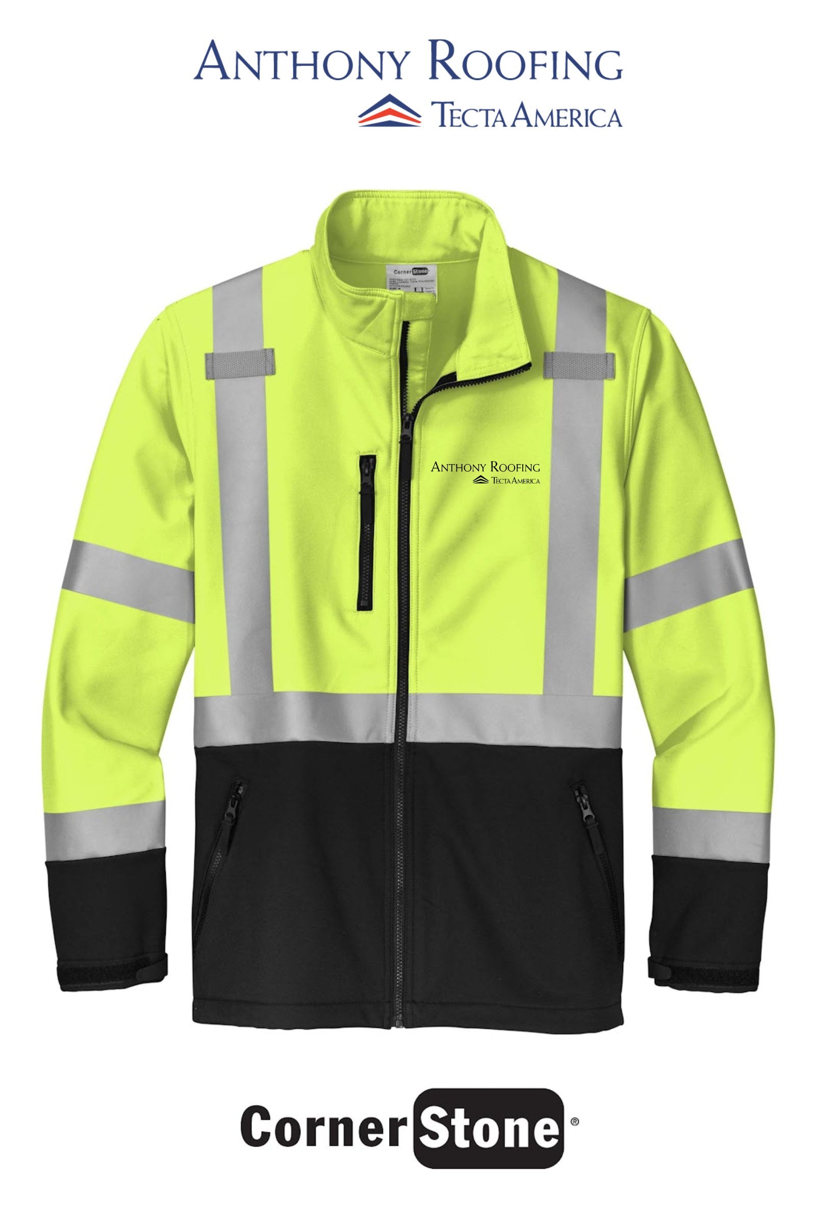 CornerStone® ANSI 107 Class 3 Soft Shell Jacket - Anthony Roofing