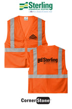 CornerStone® ANSI 107 Class 2 Economy Mesh Zippered Vest - Sterling, A Tecta American Company LLC
