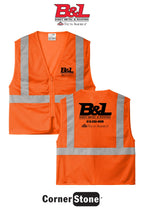 CornerStone® ANSI 107 Class 2 Economy Mesh Zippered Vest - B&L Sheet Metal & Roofing