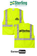 CornerStone® ANSI 107 Class 2 Economy Mesh Zippered Vest - Sterling, A Tecta American Company LLC