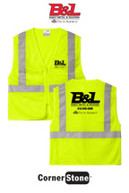 CornerStone® ANSI 107 Class 2 Economy Mesh Zippered Vest - B&L Sheet Metal & Roofing