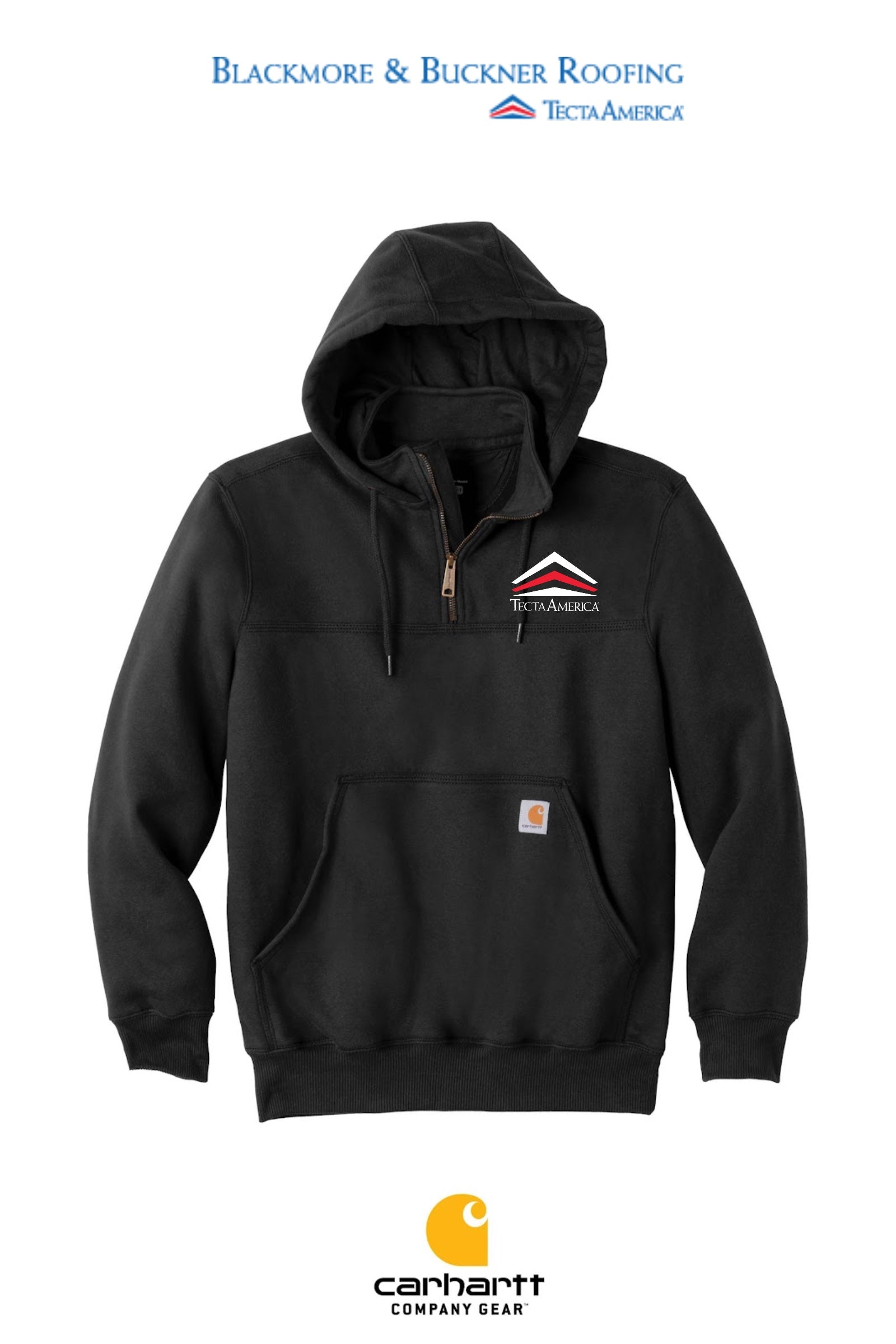 Carhartt® Rain Defender® Paxton Heavyweight Hooded Zip Mock Sweatshirt - Blackmore & Buckner