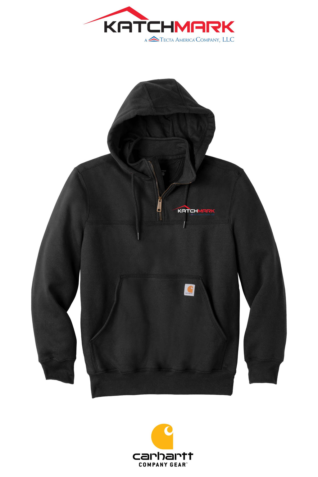 Carhartt® Rain Defender® Paxton Heavyweight Hooded Zip Mock Sweatshirt - Katchmark, A Tecta American Company LLC