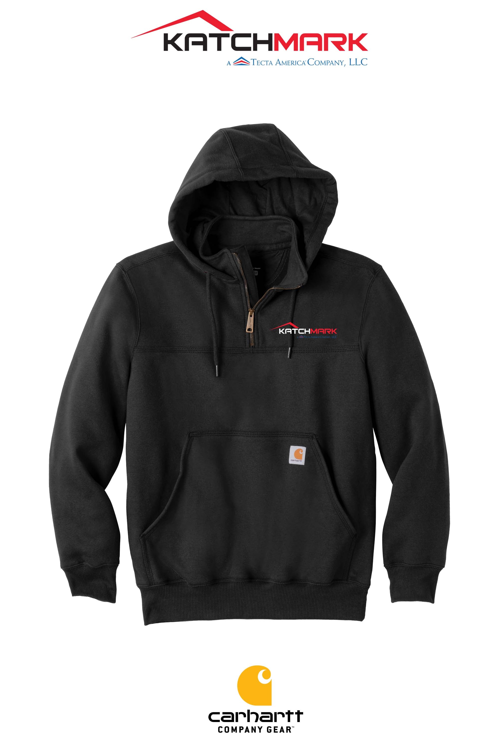 Carhartt® Rain Defender® Paxton Heavyweight Hooded Zip Mock Sweatshirt - Katchmark, A Tecta American Company LLC