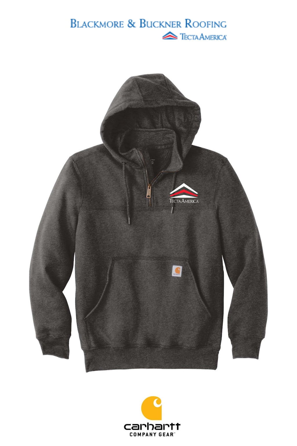 Carhartt® Rain Defender® Paxton Heavyweight Hooded Zip Mock Sweatshirt - Blackmore & Buckner