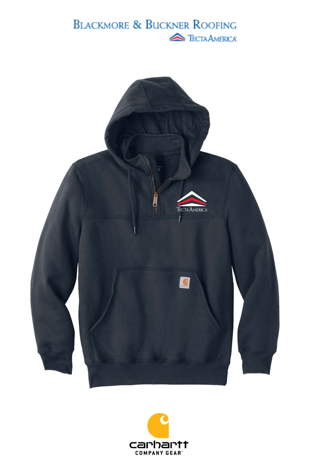 Carhartt® Rain Defender® Paxton Heavyweight Hooded Zip Mock Sweatshirt - Blackmore & Buckner