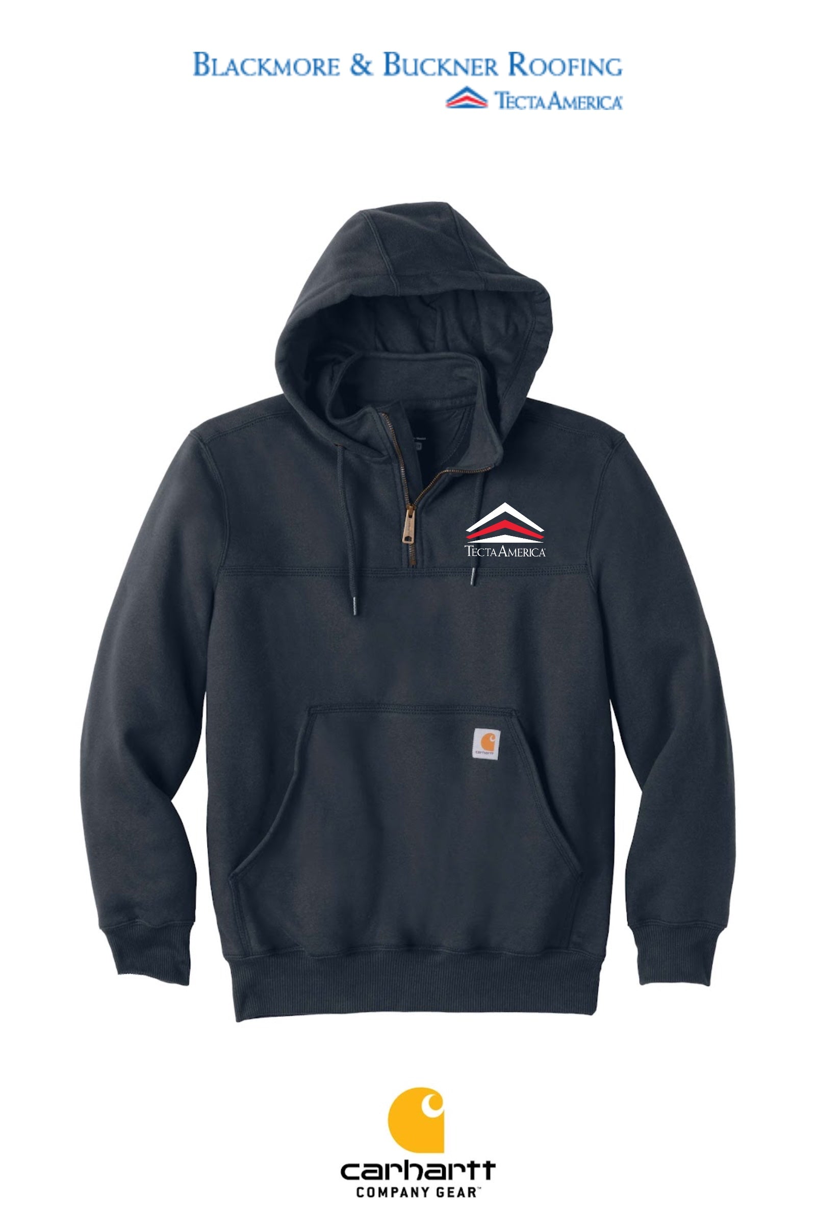 Carhartt® Rain Defender® Paxton Heavyweight Hooded Zip Mock Sweatshirt - Blackmore & Buckner