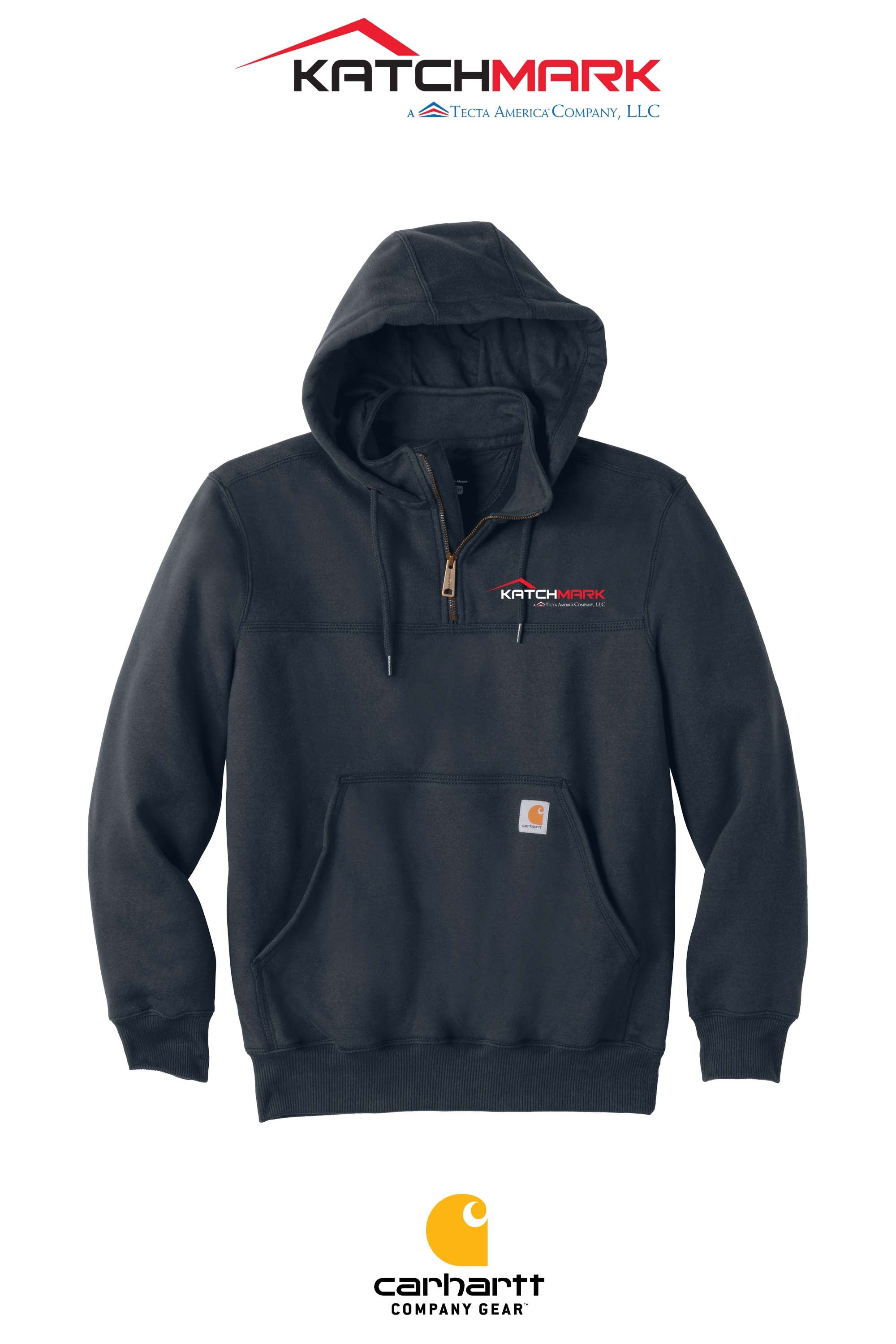 Carhartt® Rain Defender® Paxton Heavyweight Hooded Zip Mock Sweatshirt - Katchmark, A Tecta American Company LLC