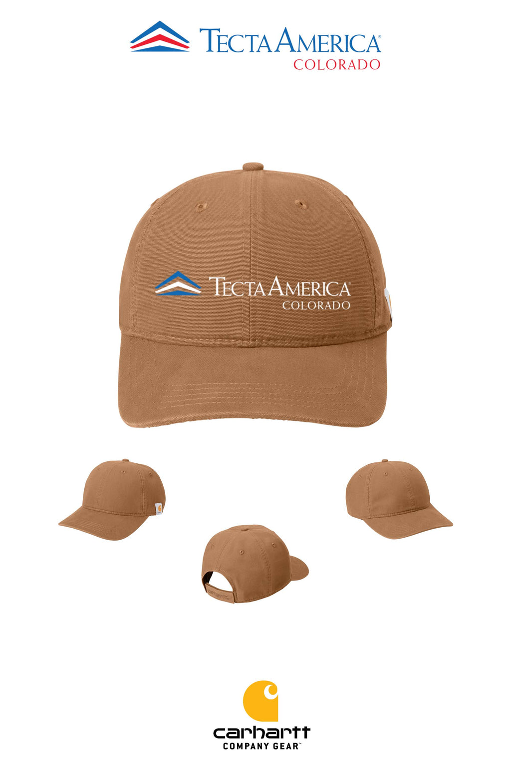 Carhartt® Cotton Canvas Cap - Monument Roofing of Colorado