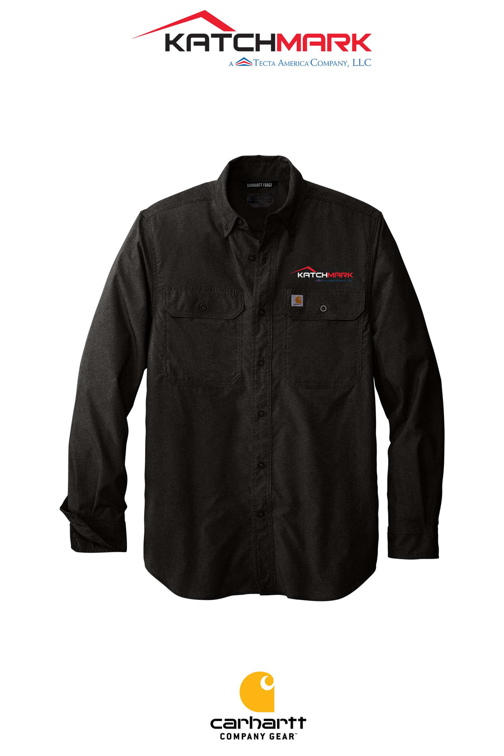 Carhartt Force® Solid Long Sleeve Shirt - Katchmark, A Tecta American Company LLC