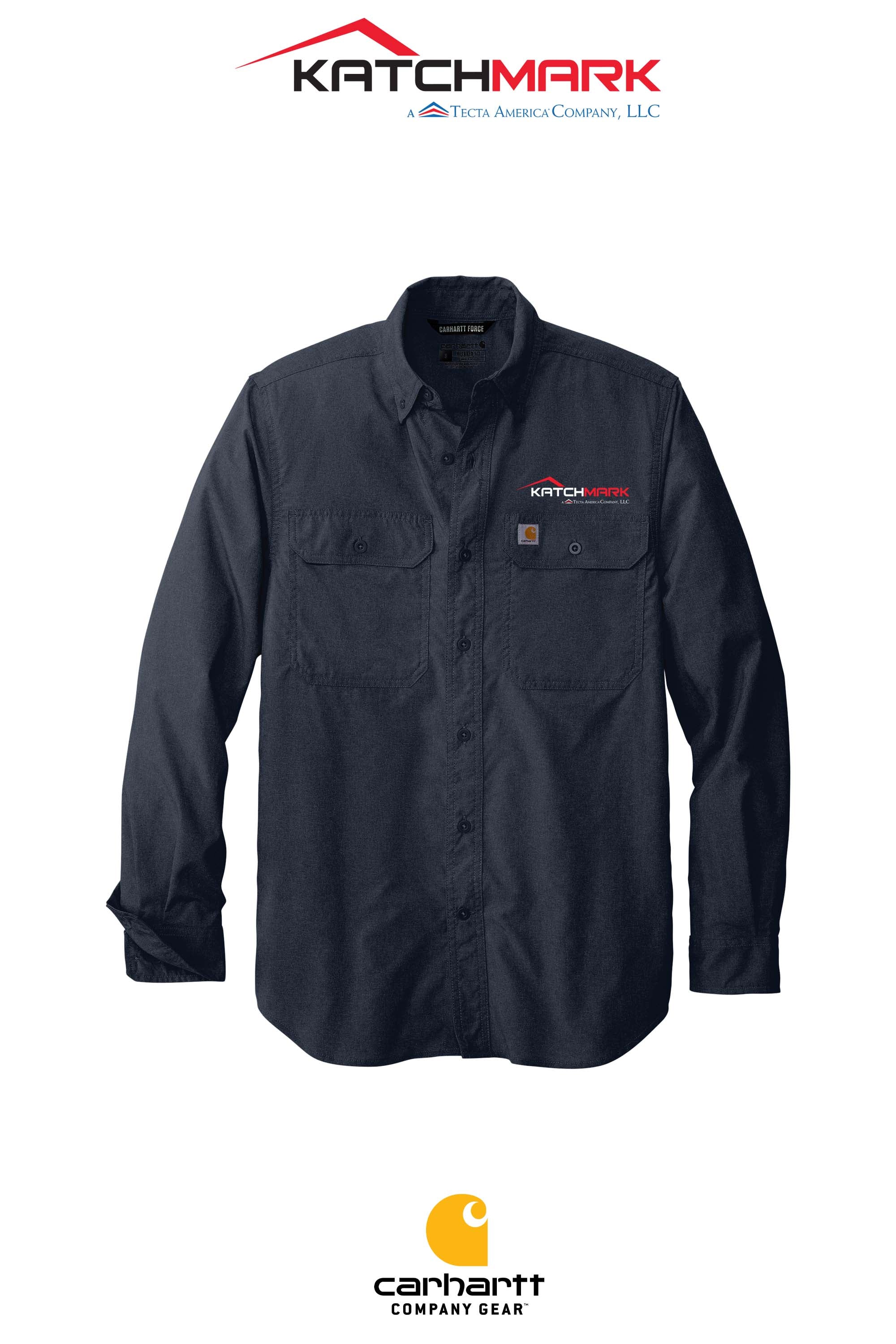 Carhartt Force® Solid Long Sleeve Shirt - Katchmark, A Tecta American Company LLC