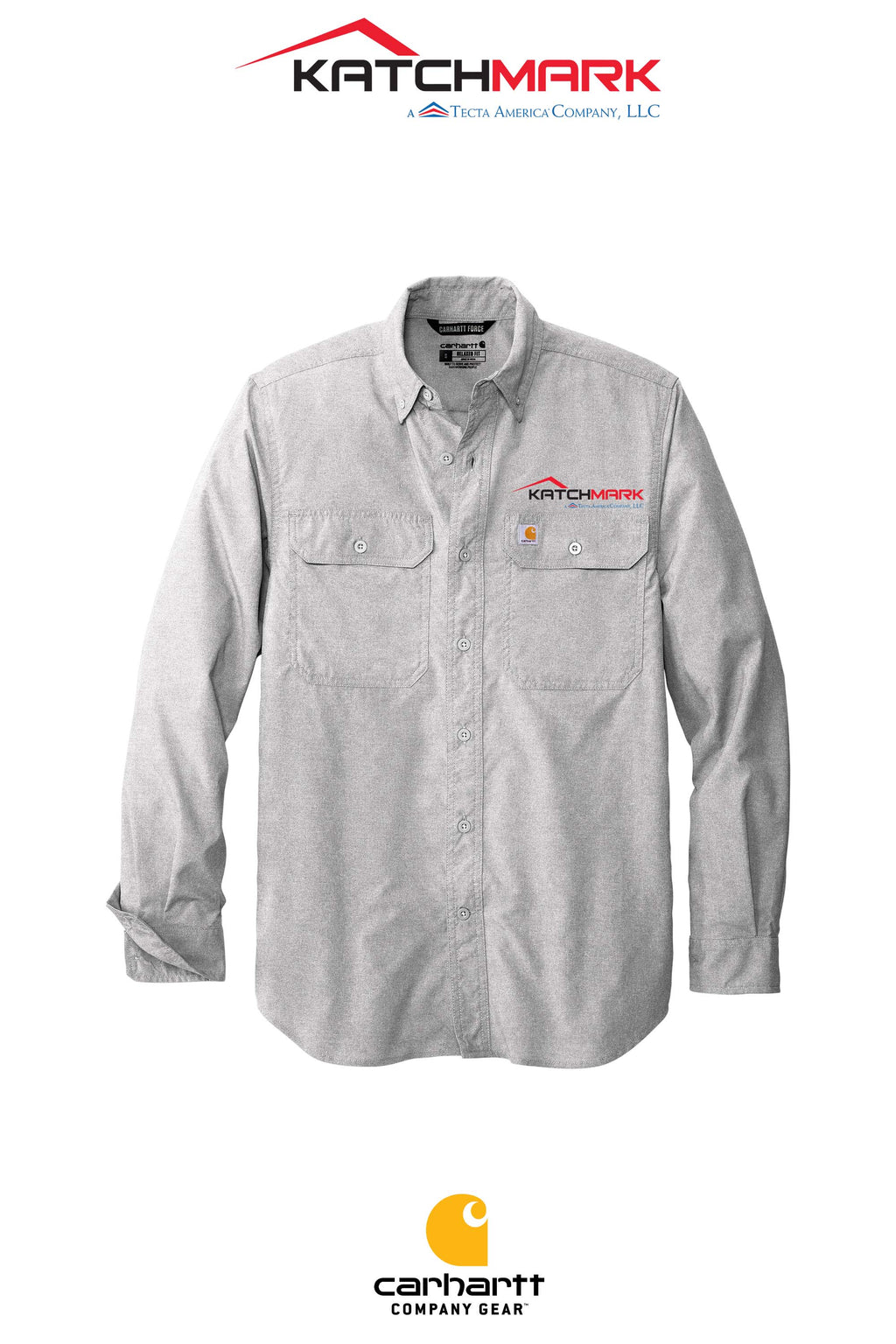 Carhartt Force® Solid Long Sleeve Shirt - Katchmark, A Tecta American Company LLC