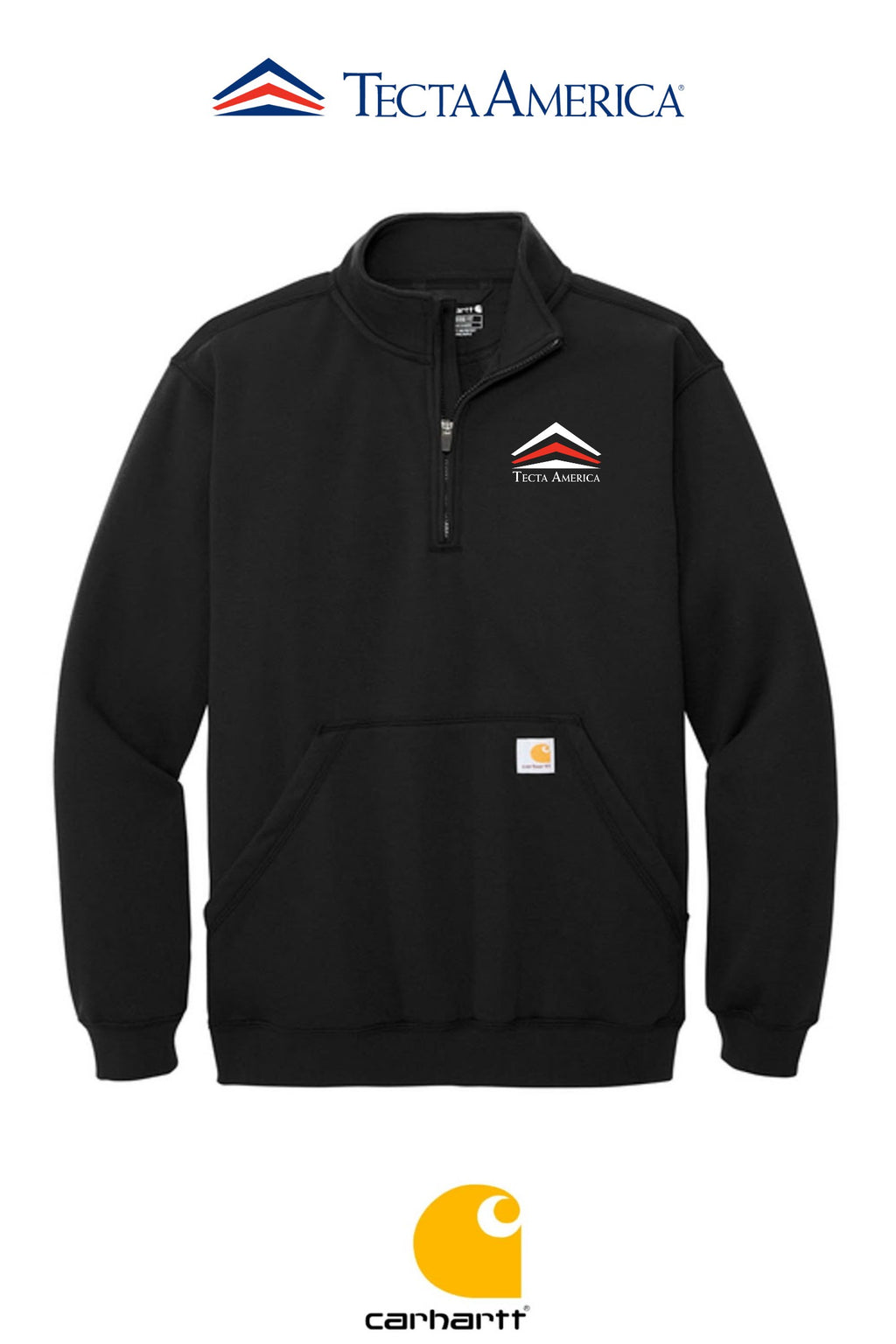 Carhartt® Midweight 1/4-Zip Mock Neck Sweatshirt - Corporate