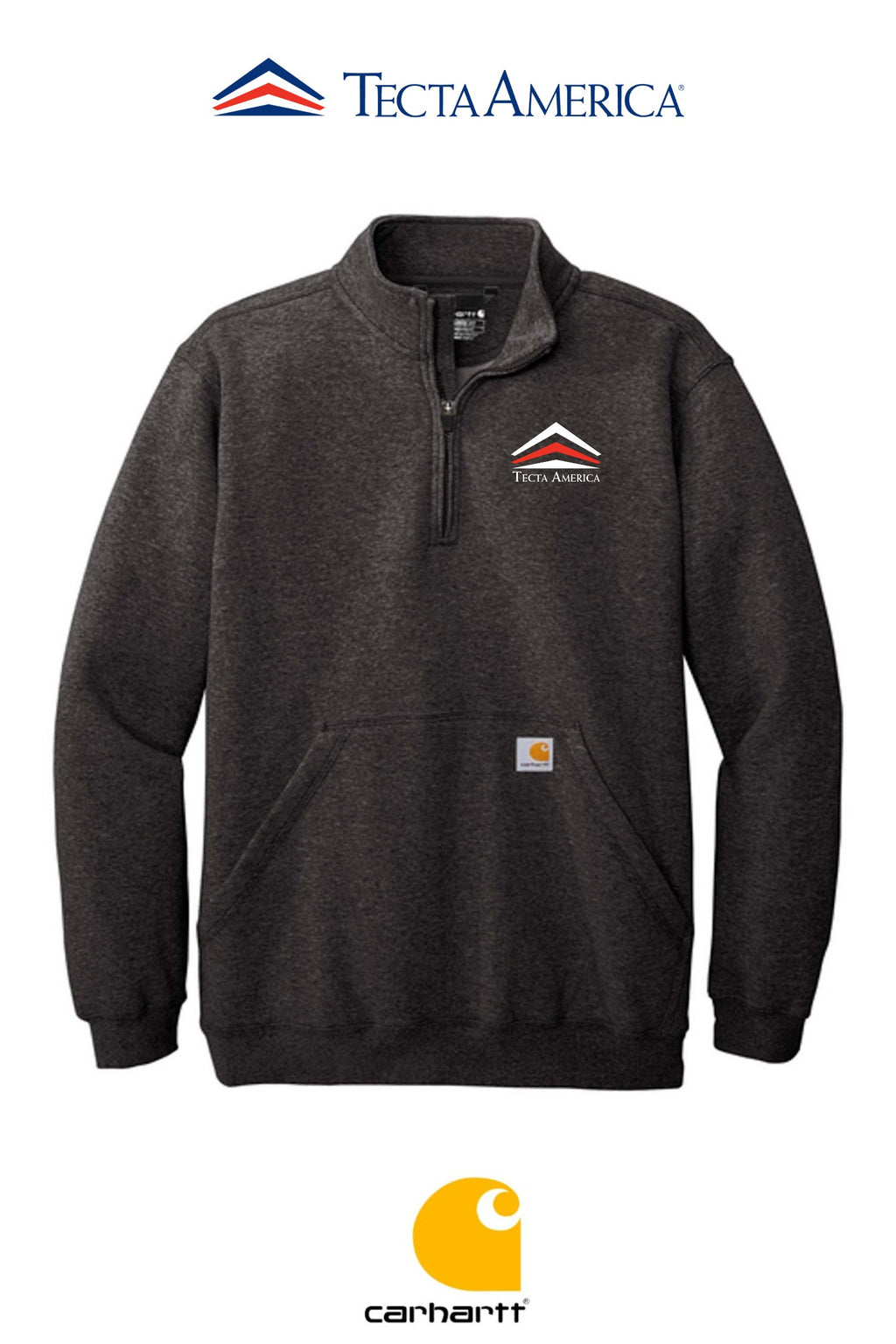 Carhartt® Midweight 1/4-Zip Mock Neck Sweatshirt - Corporate