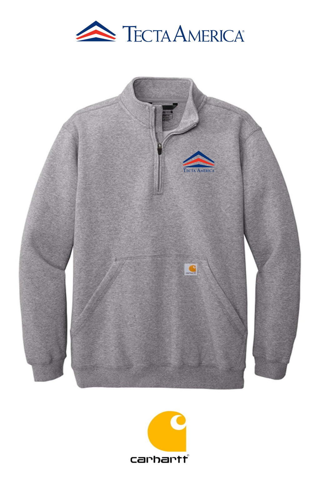 Carhartt® Midweight 1/4-Zip Mock Neck Sweatshirt - Corporate