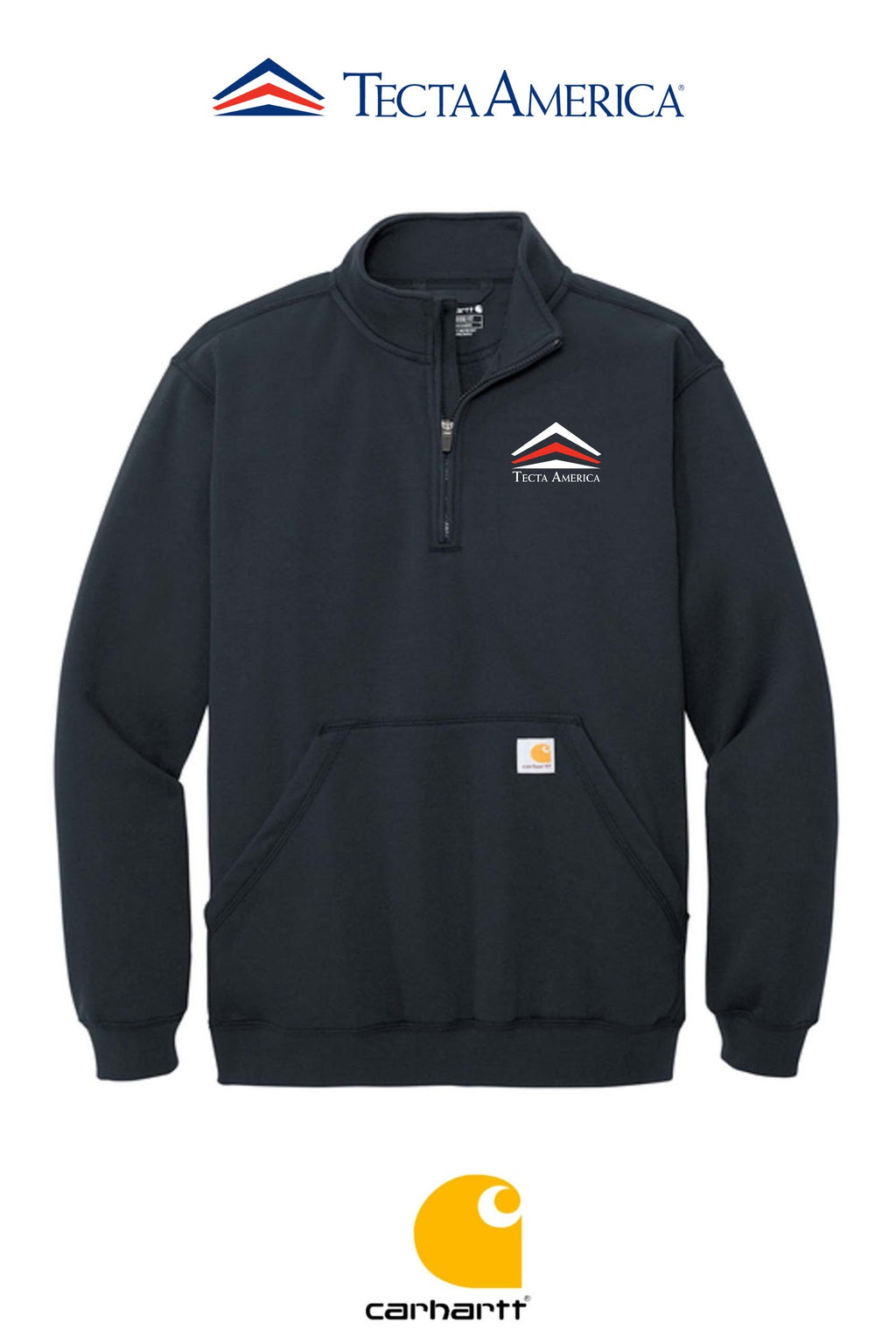 Carhartt® Midweight 1/4-Zip Mock Neck Sweatshirt - Corporate