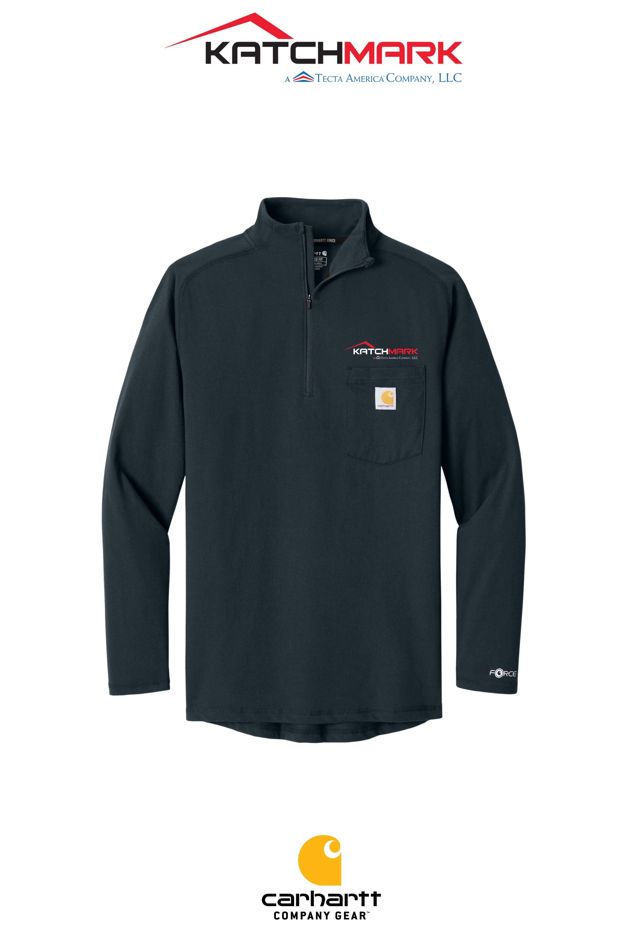 Carhartt Force® 1/4-Zip Long Sleeve T-Shirt - Katchmark, A Tecta American Company LLC