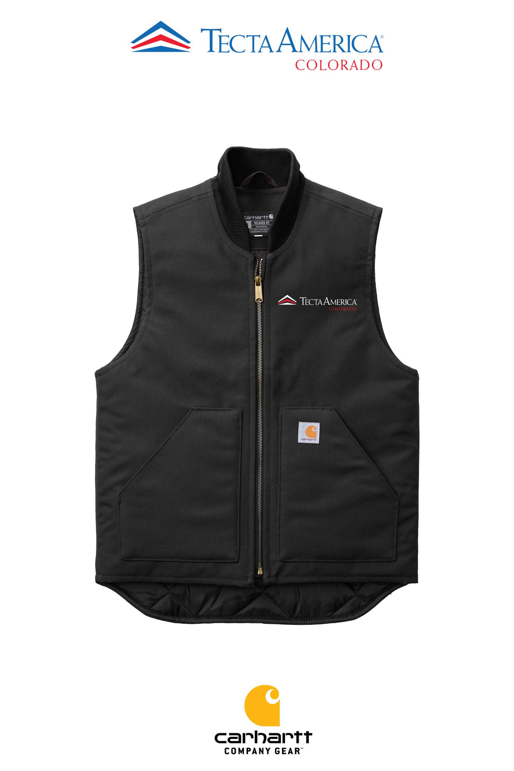 Carhartt® Duck Vest - Monument Roofing of Colorado