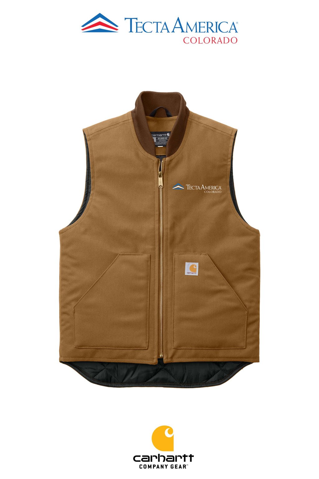 Carhartt® Duck Vest - Monument Roofing of Colorado