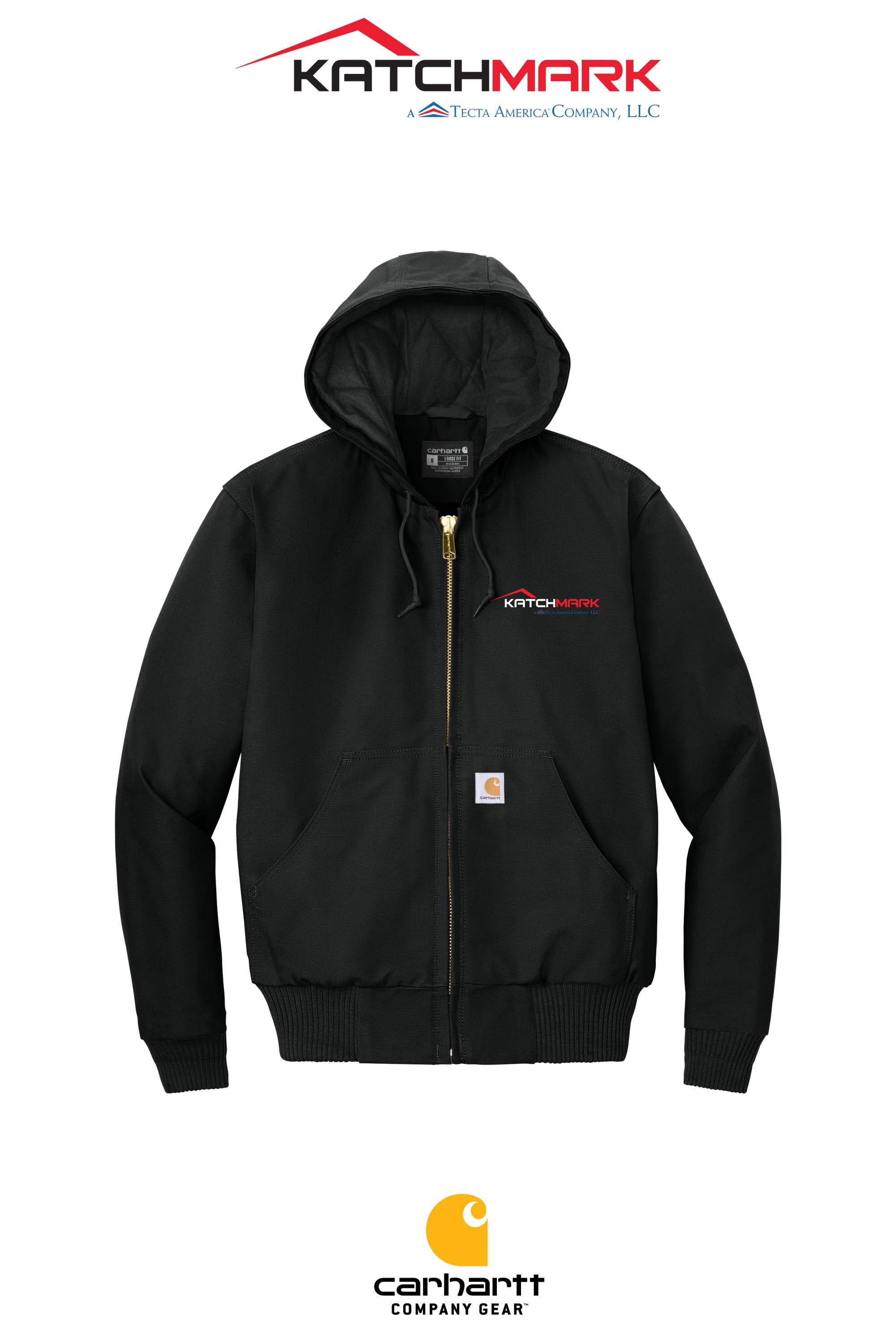 Carhartt® Quilted-Flannel-Lined Duck Active Jac - Katchmark, A Tecta American Company LLC