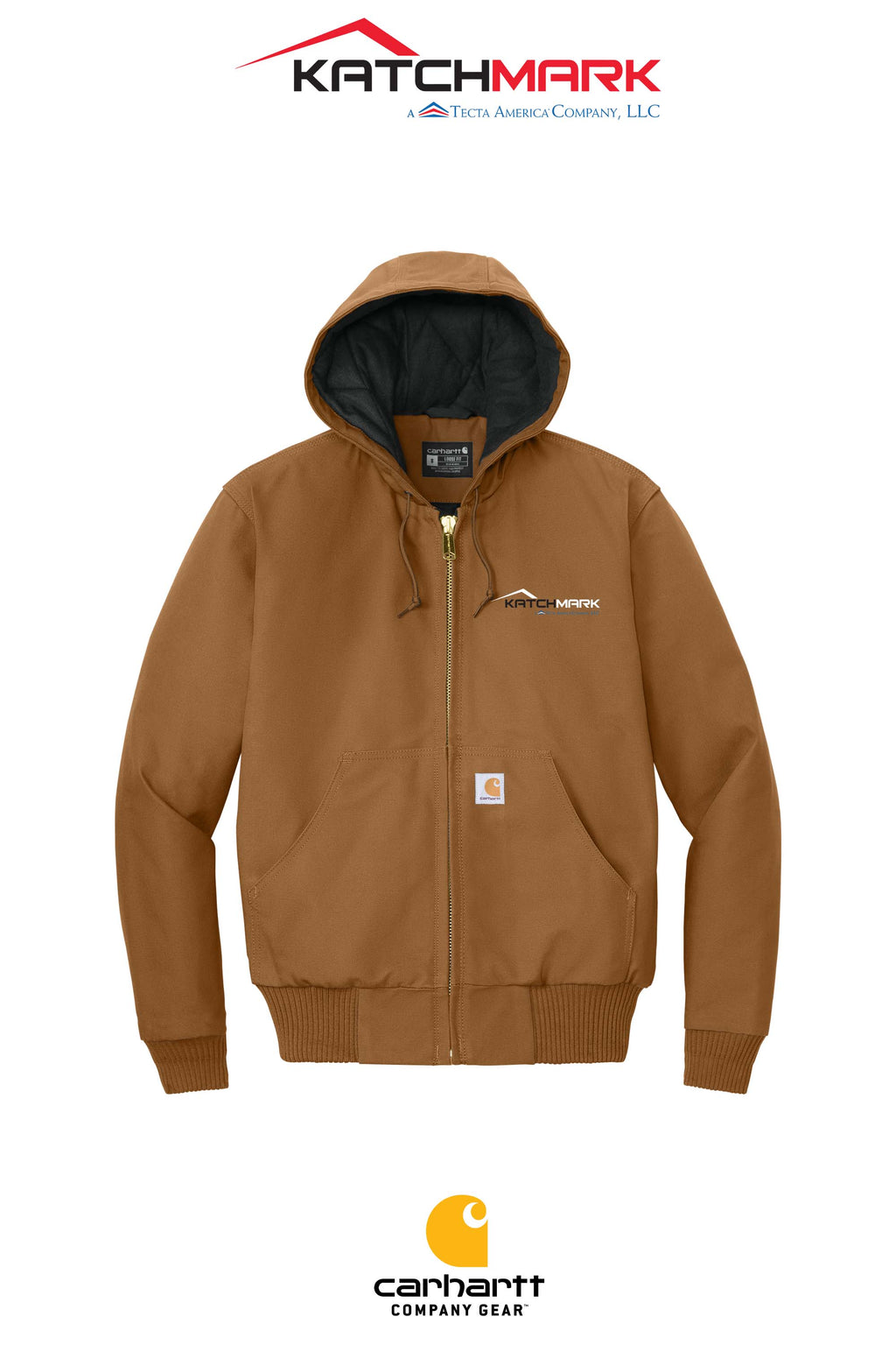 Carhartt® Quilted-Flannel-Lined Duck Active Jac - Katchmark, A Tecta American Company LLC