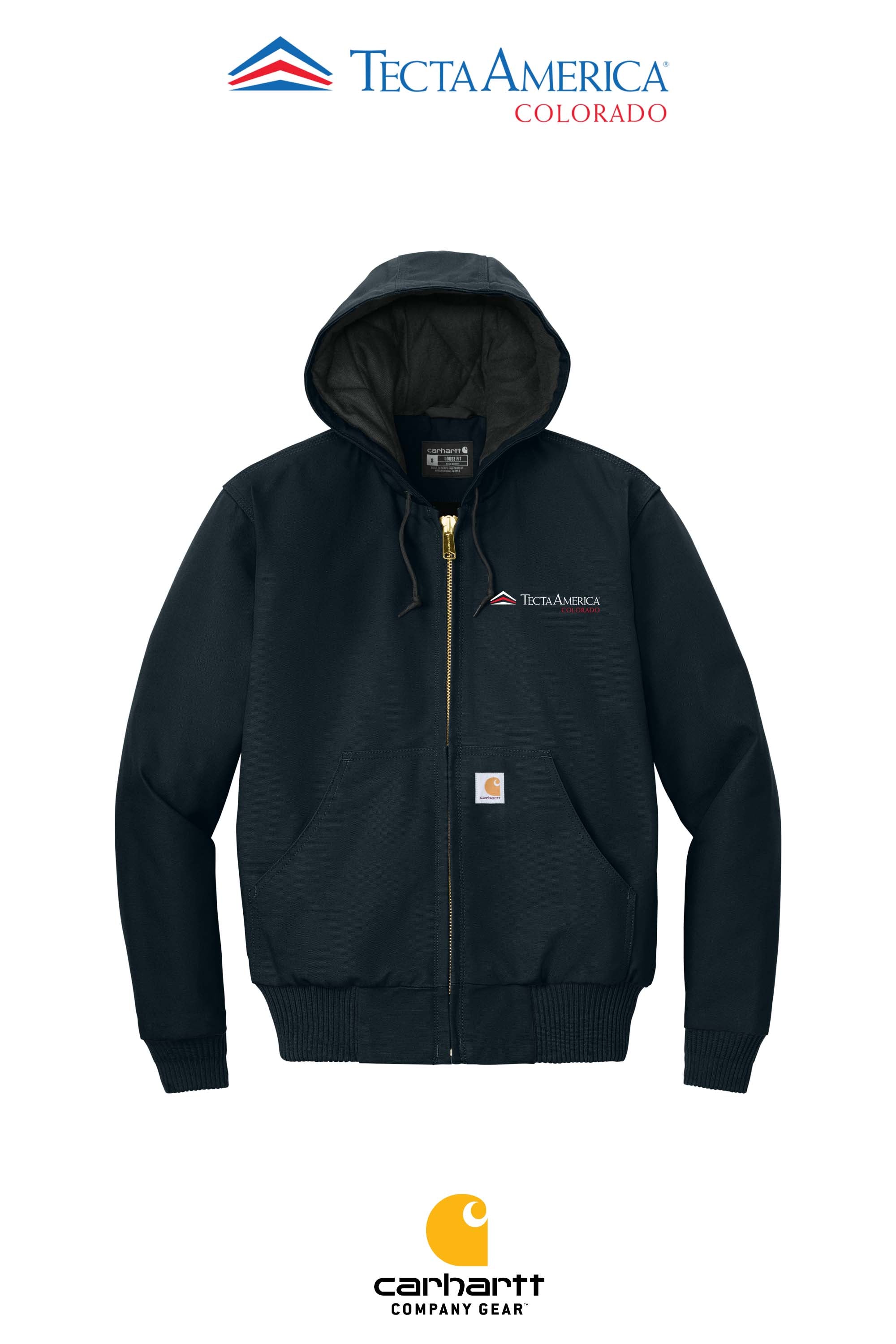 Carhartt® Quilted-Flannel-Lined Duck Active Jac - Monument Roofing of Colorado