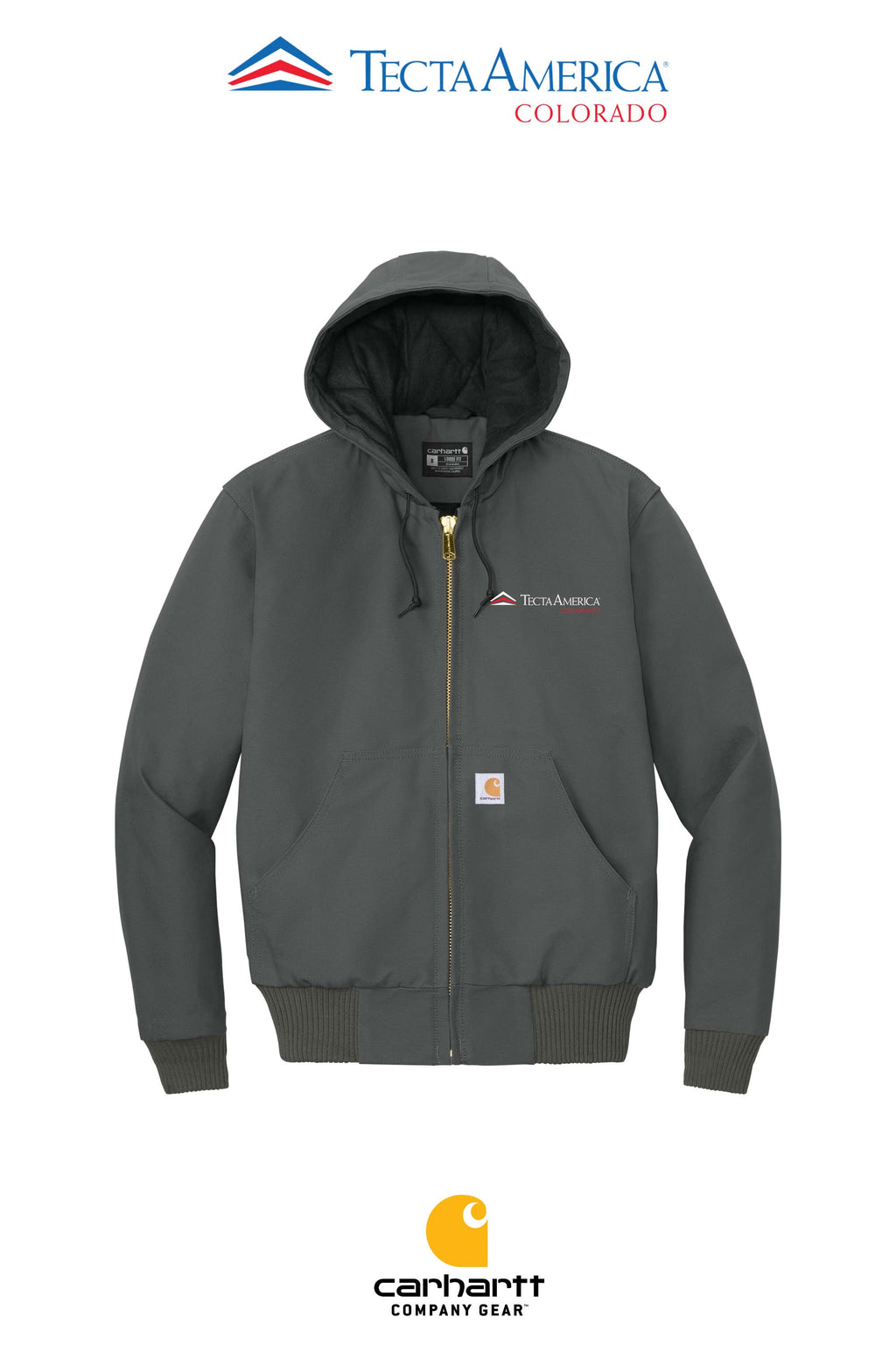 Carhartt® Quilted-Flannel-Lined Duck Active Jac - Monument Roofing of Colorado