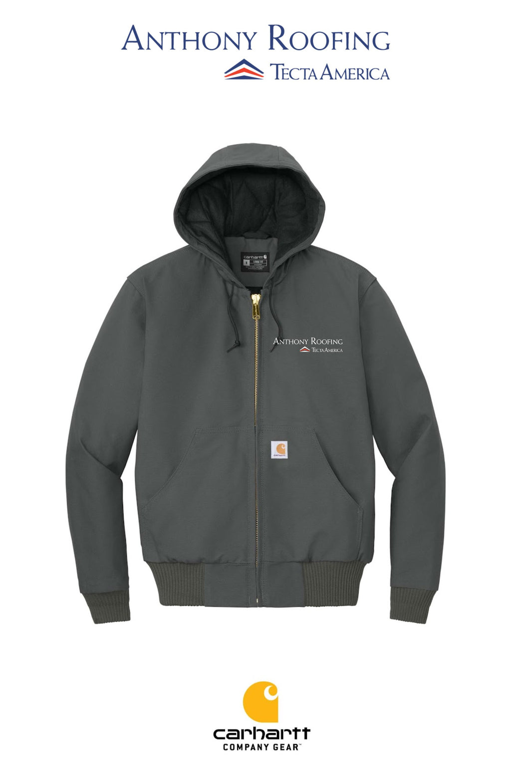 Carhartt® Quilted-Flannel-Lined Duck Active Jac - Anthony Roofing