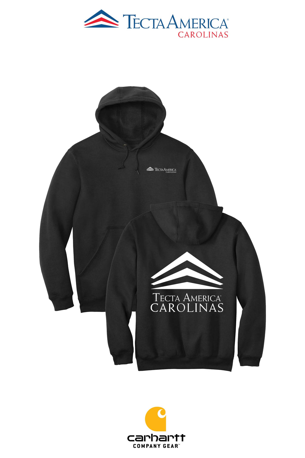 Carhartt® Midweight Hooded Sweatshirt - Tecta America Carolinas LLC