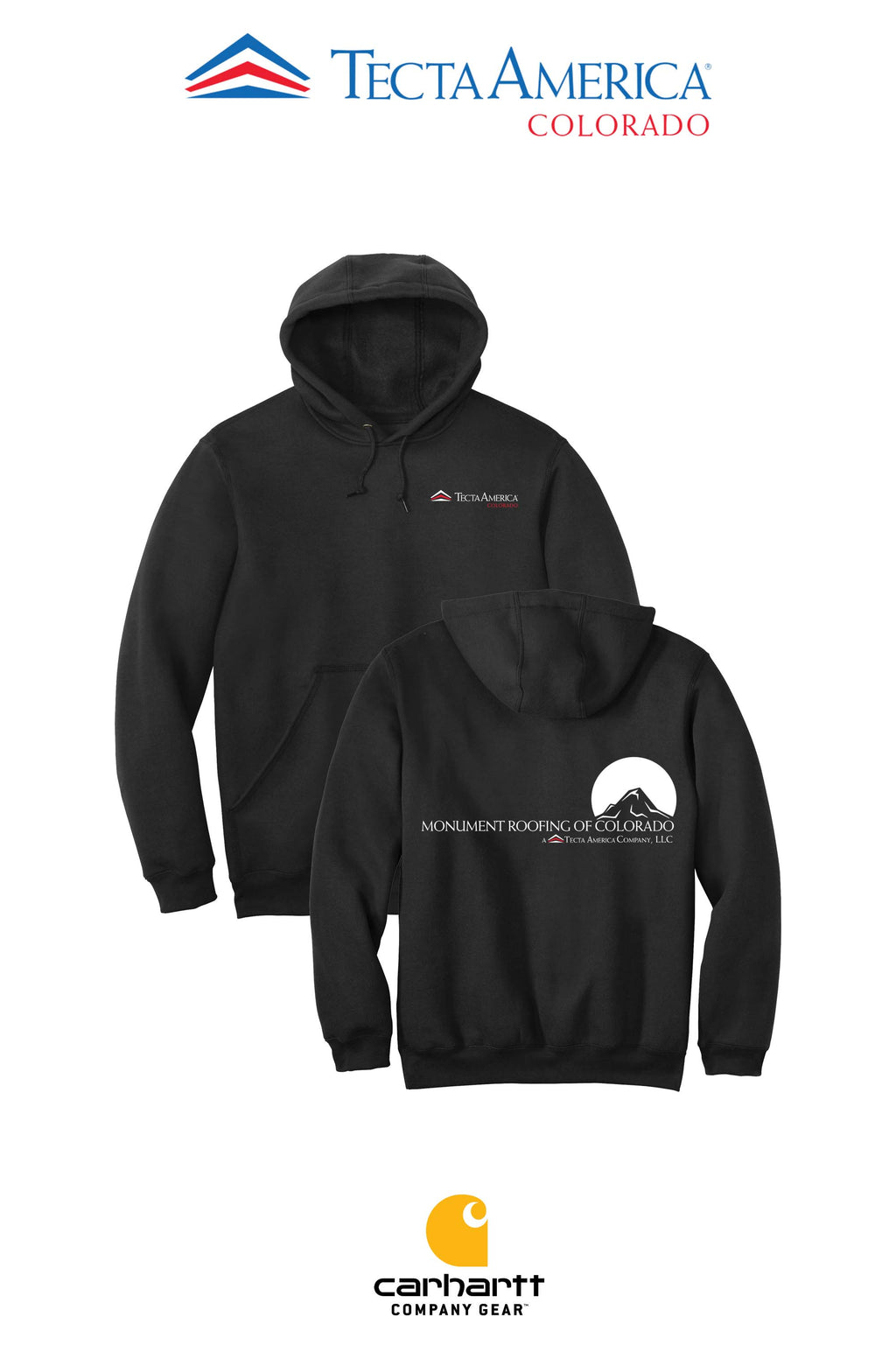 Carhartt® Midweight Hooded Sweatshirt - Monument Roofing of Colorado