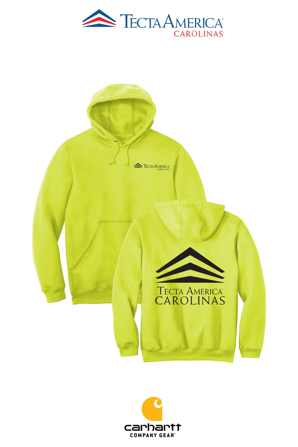 Carhartt® Midweight Hooded Sweatshirt - Tecta America Carolinas LLC
