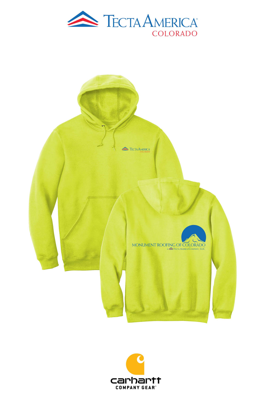Carhartt® Midweight Hooded Sweatshirt - Monument Roofing of Colorado