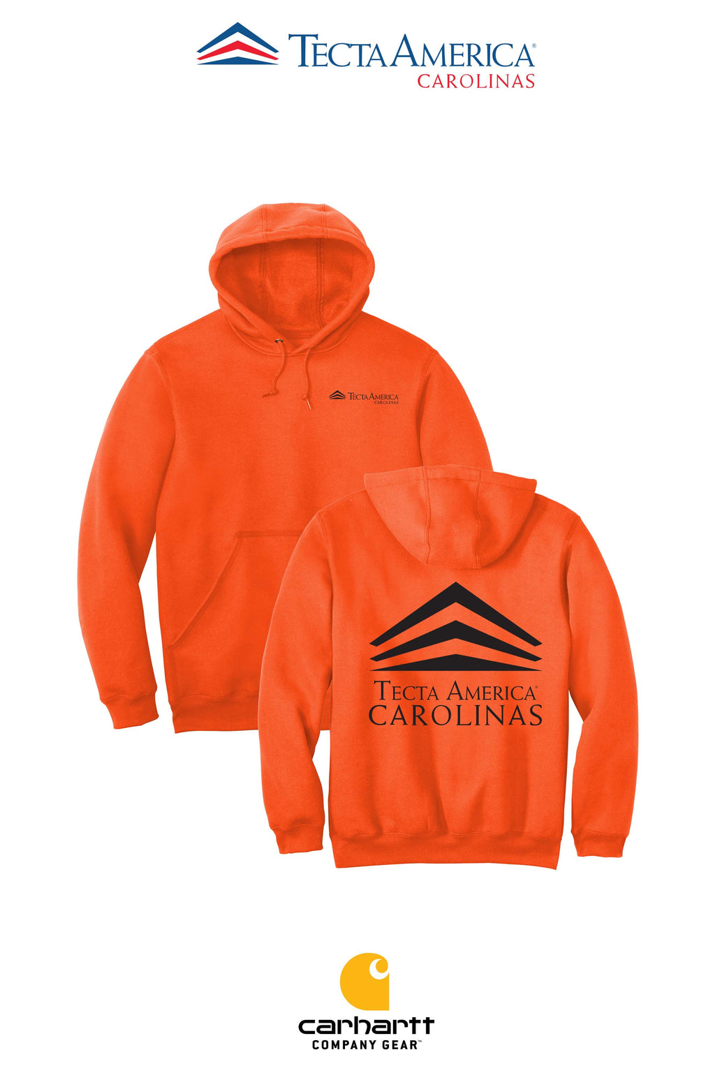 Carhartt® Midweight Hooded Sweatshirt - Tecta America Carolinas LLC