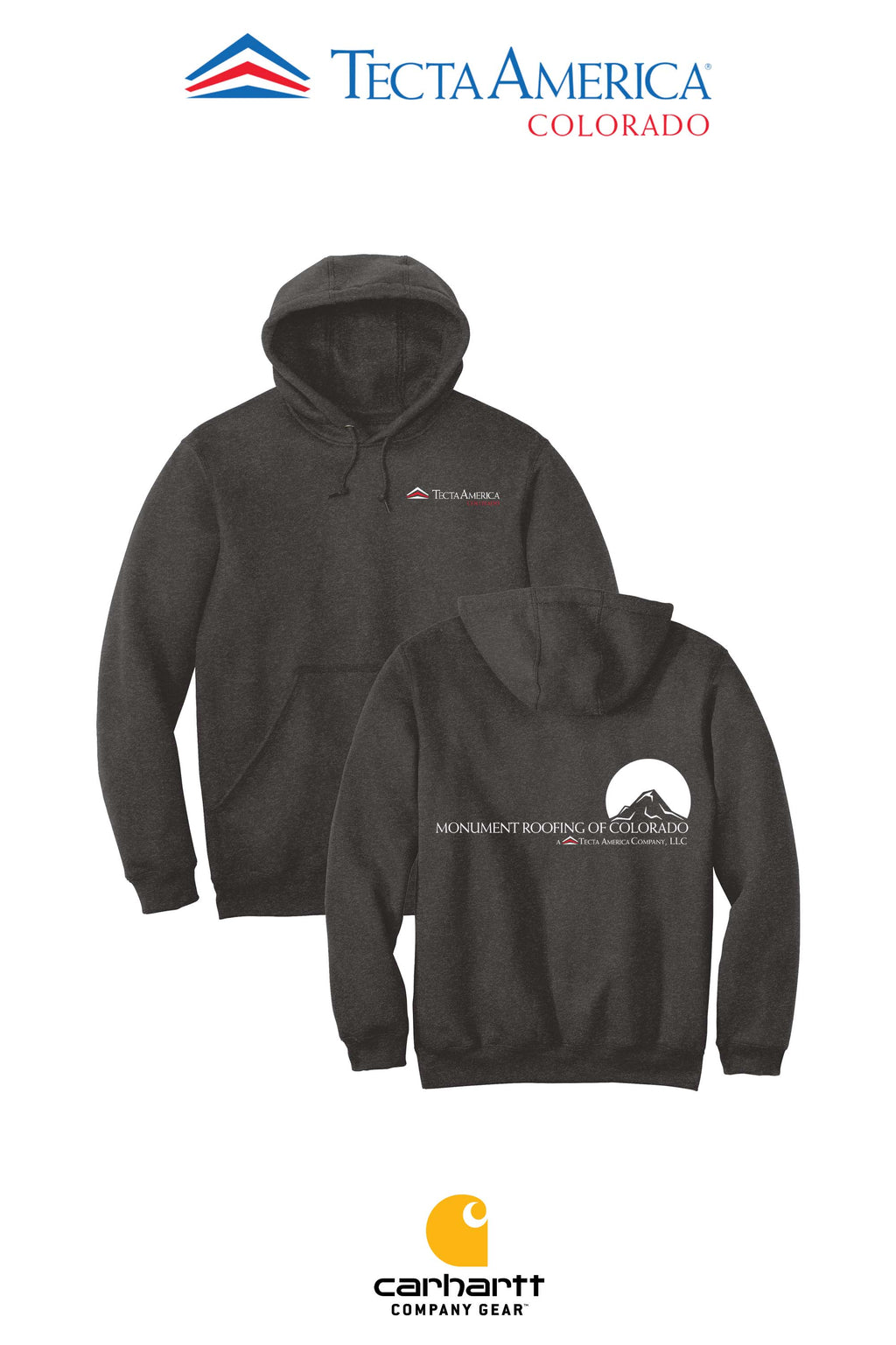 Carhartt® Midweight Hooded Sweatshirt - Monument Roofing of Colorado