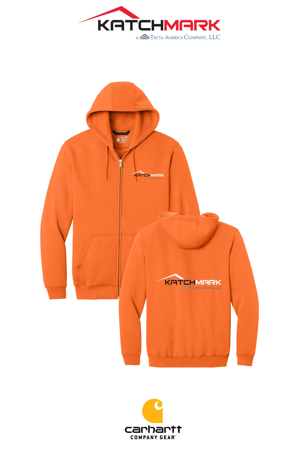 Carhartt® Midweight Hooded Zip-Front Sweatshirt - Katchmark, A Tecta American Company LLC