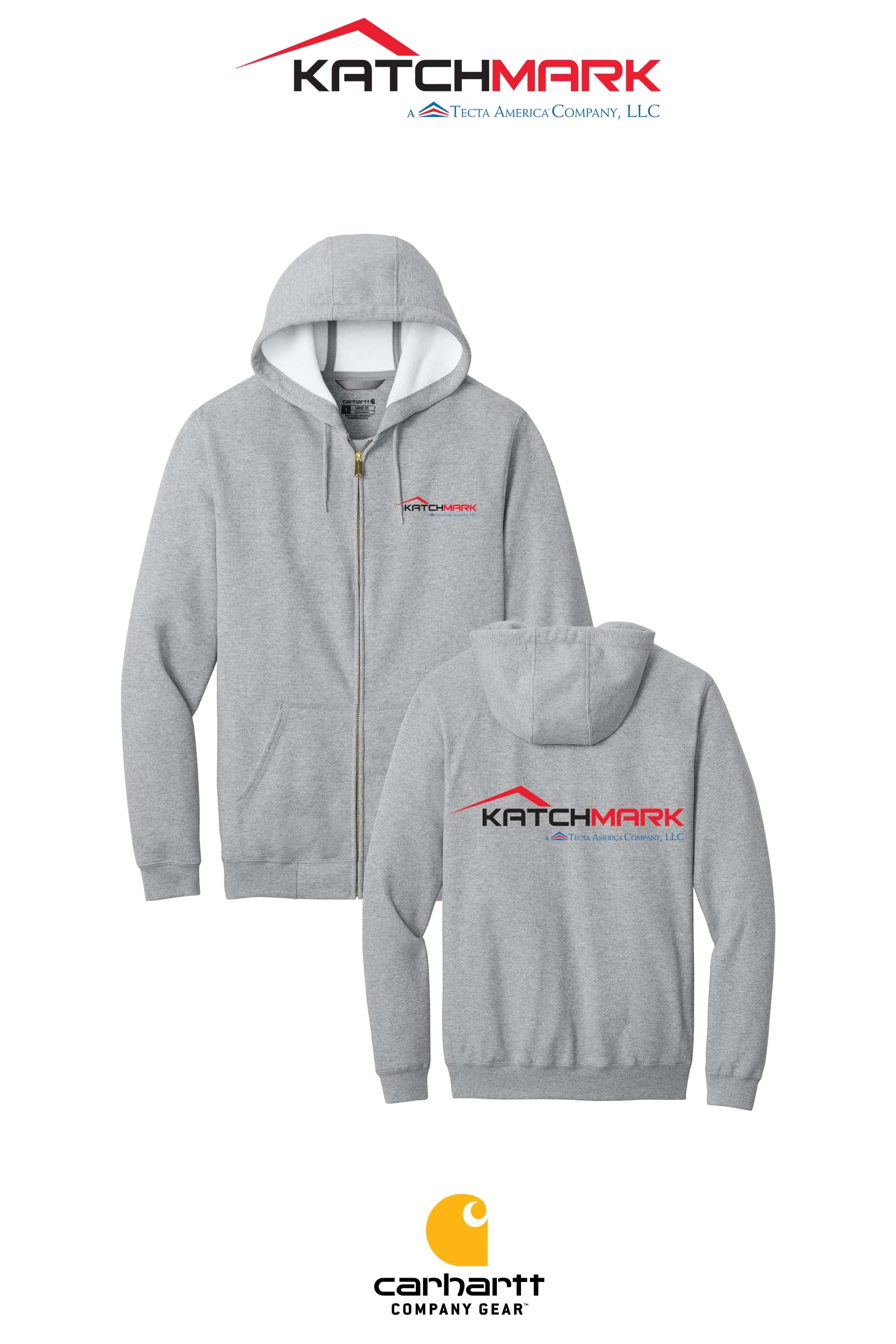 Carhartt® Midweight Hooded Zip-Front Sweatshirt - Katchmark, A Tecta American Company LLC