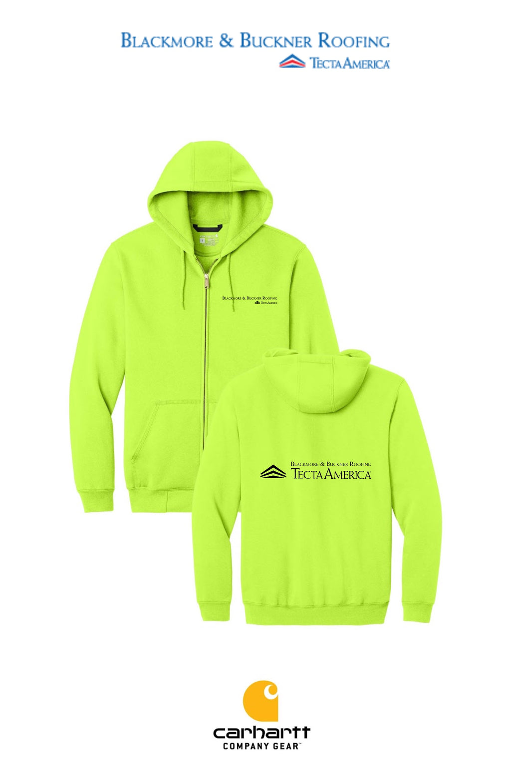 Carhartt® Midweight Hooded Zip-Front Sweatshirt - Blackmore & Buckner