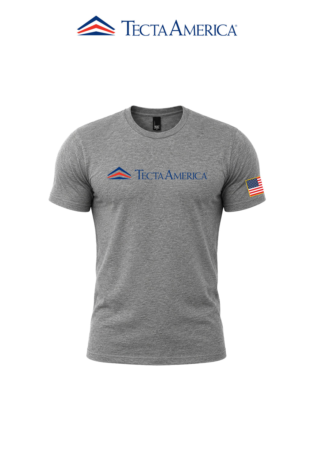 District® Perfect Tri® Tee "Tecta America" with Flag on Sleeve