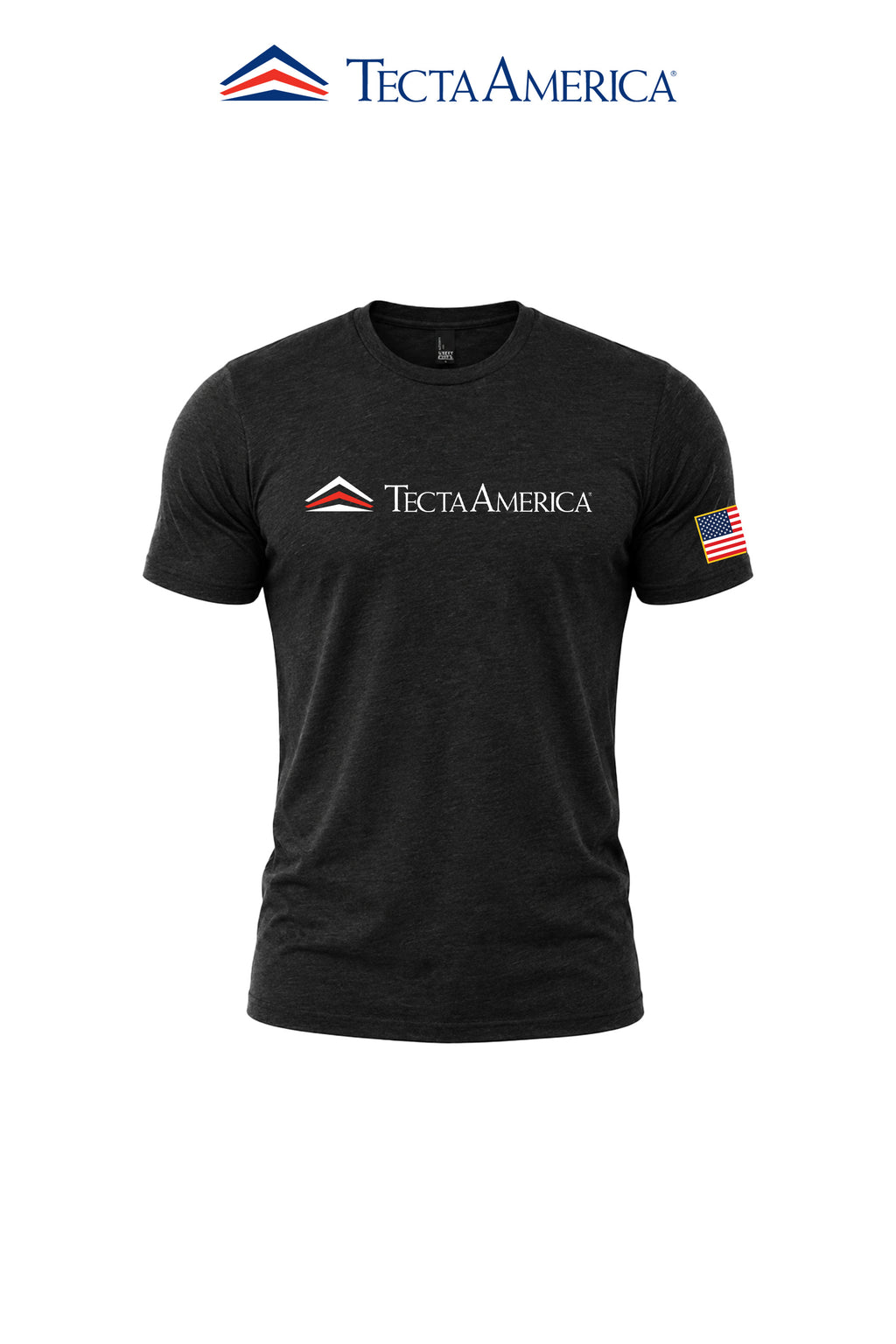 District® Perfect Tri® Tee "Tecta America" with Flag on Sleeve