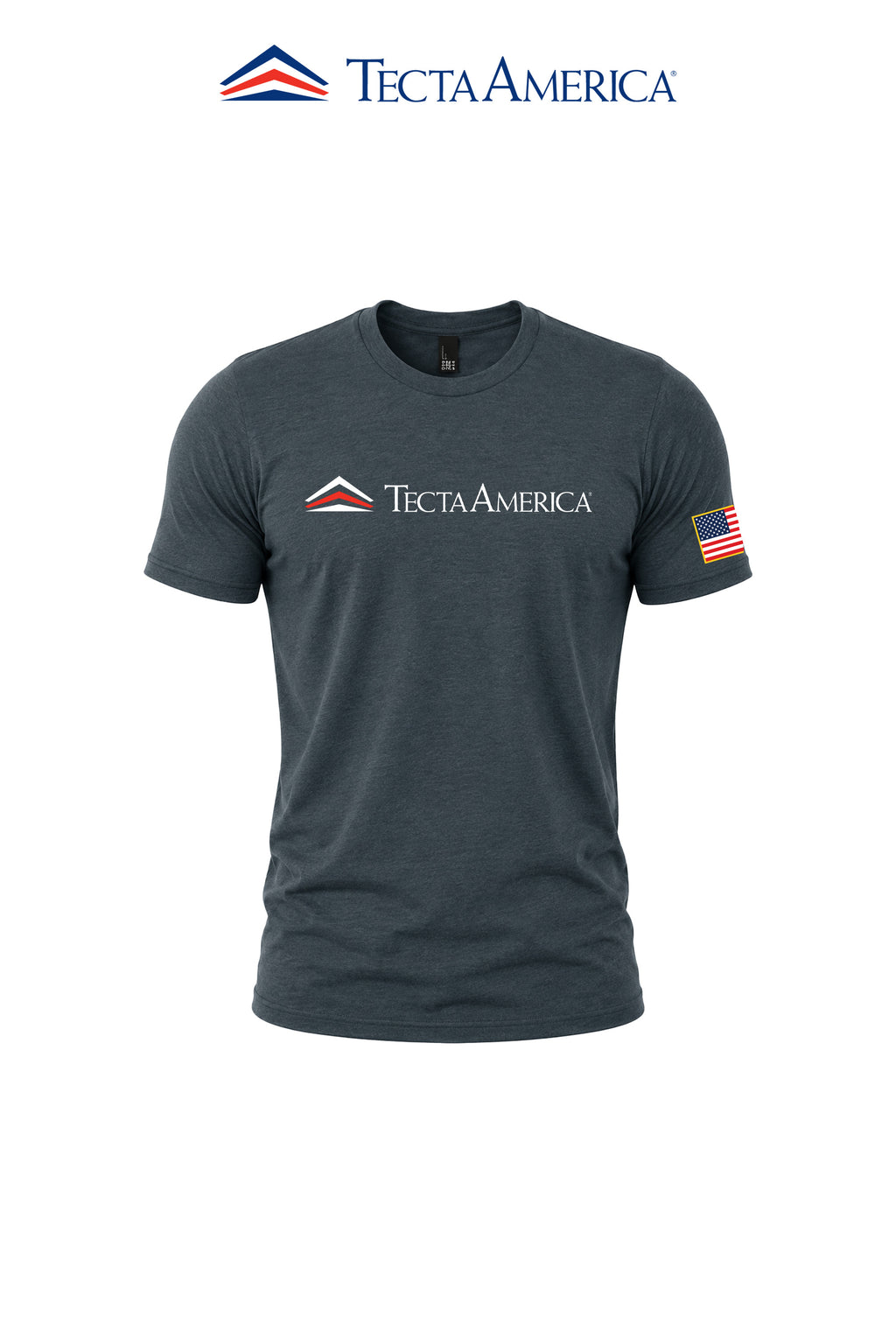 District® Perfect Tri® Tee "Tecta America" with Flag on Sleeve