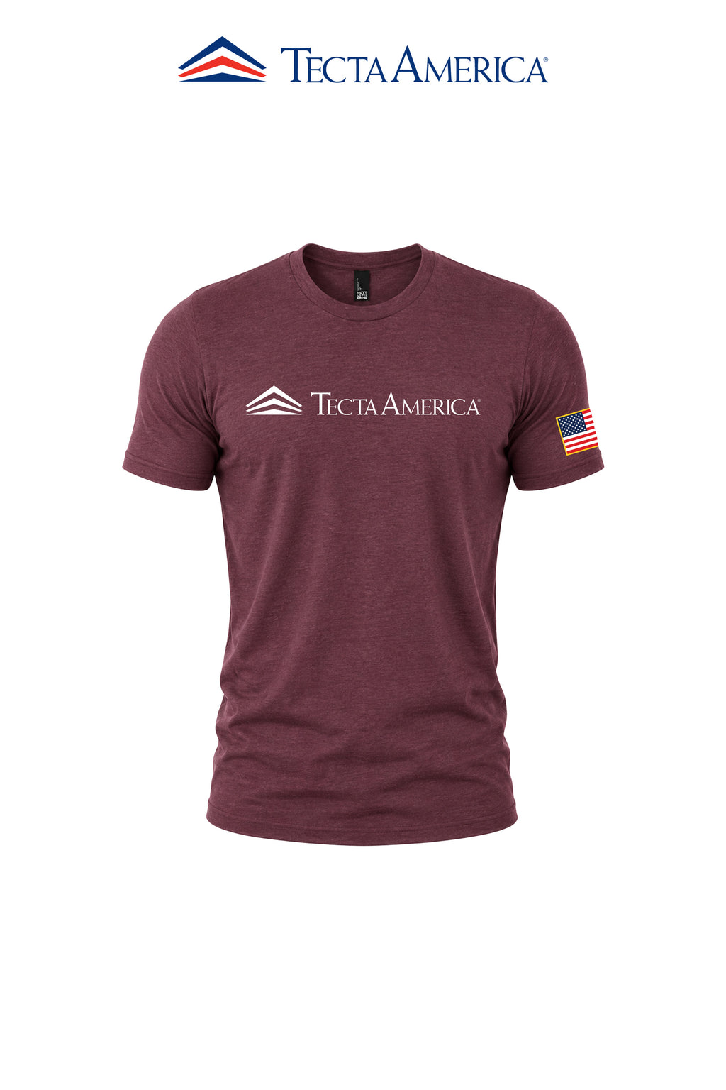 District® Perfect Tri® Tee "Tecta America" with Flag on Sleeve
