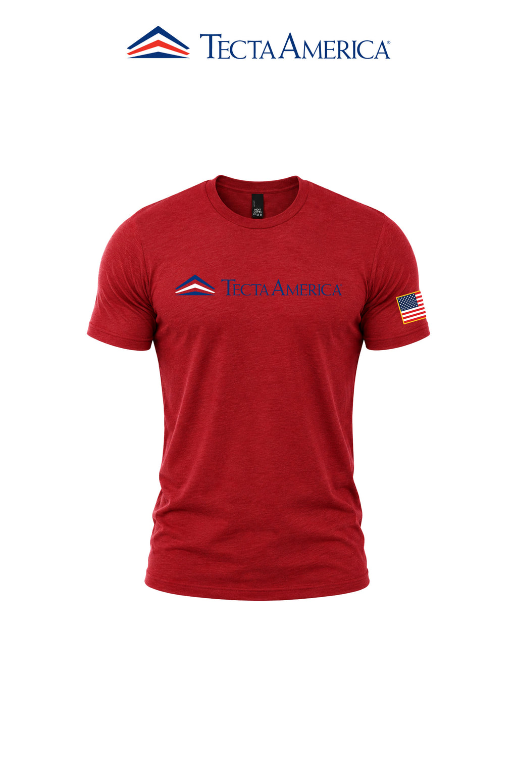 District® Perfect Tri® Tee "Tecta America" with Flag on Sleeve