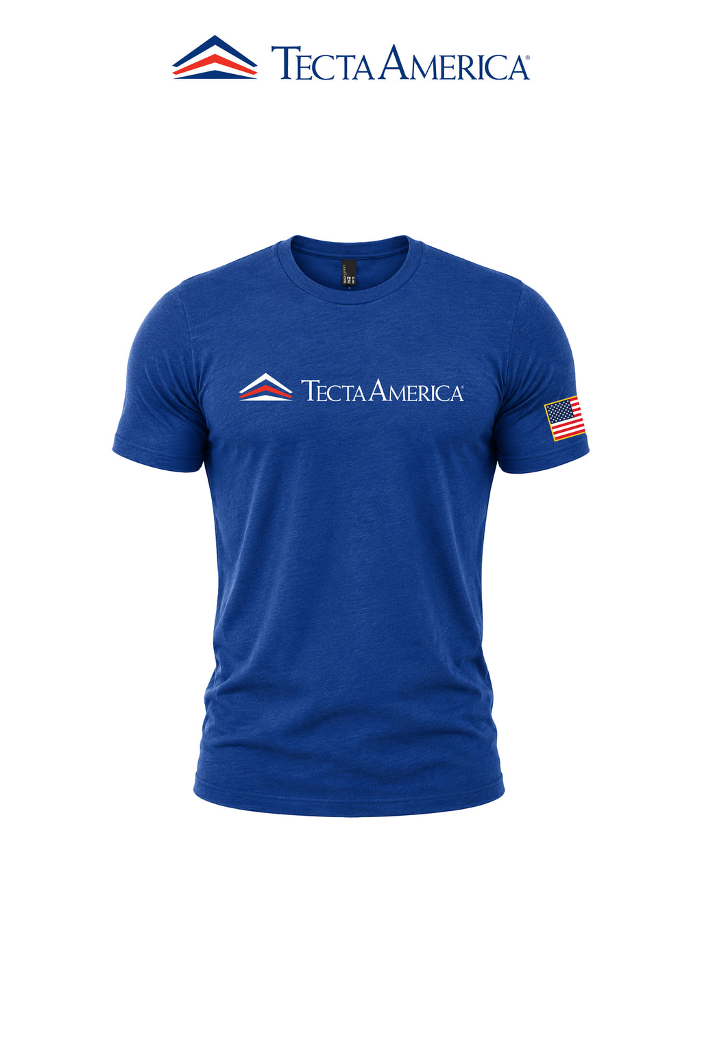 District® Perfect Tri® Tee "Tecta America" with Flag on Sleeve