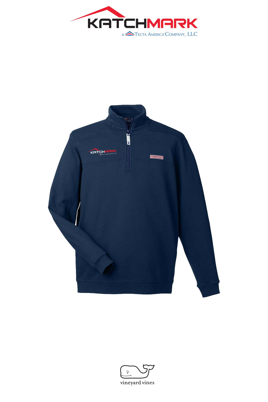 vineyard vines Men’s Collegiate Shep Quarter-Zip Sweatshirt  - Katchmark, A Tecta American Company LLC
