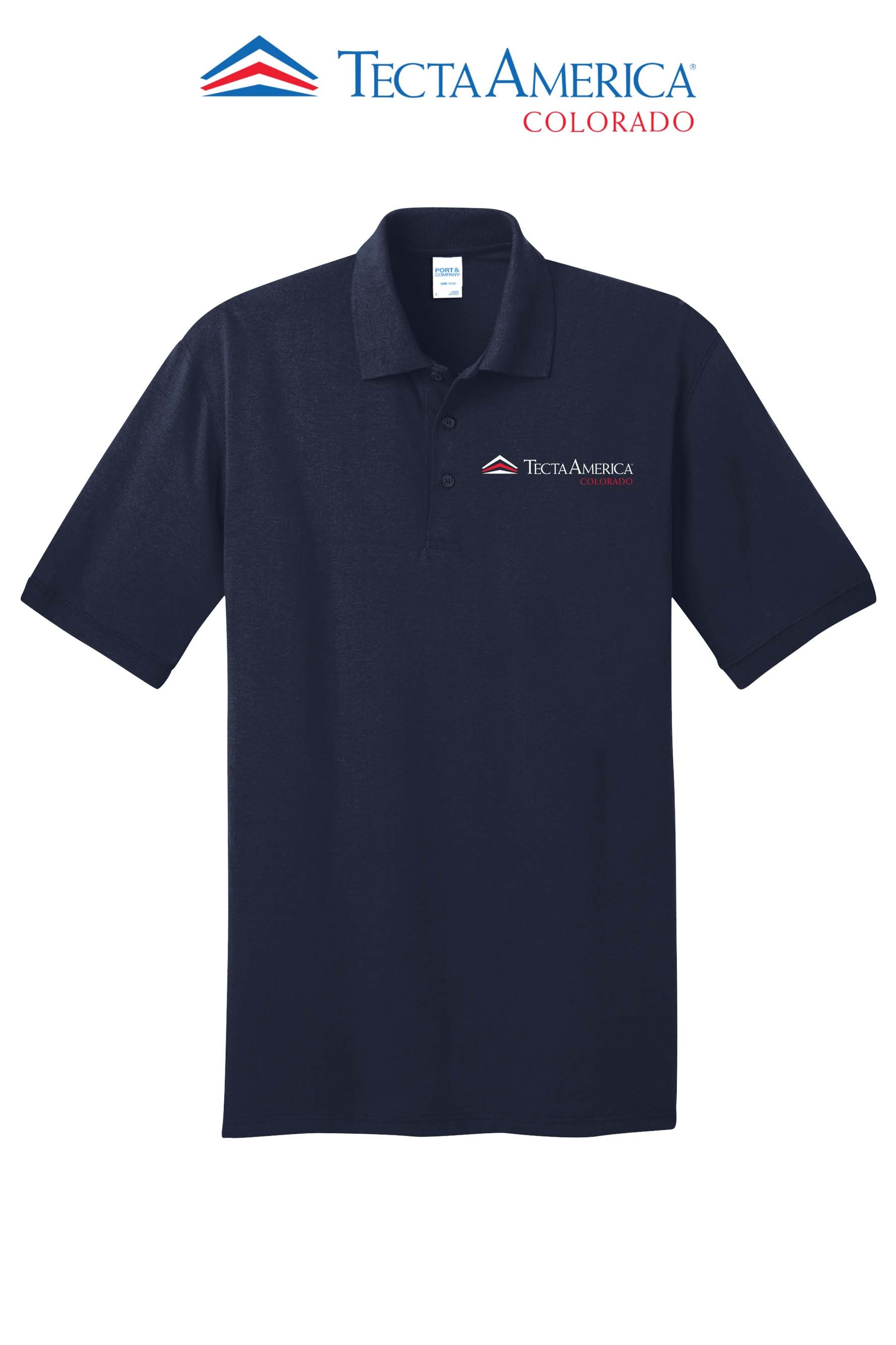 Port & Co™ Core Blend Jersey Knit Polo - Monument Roofing of Colorado