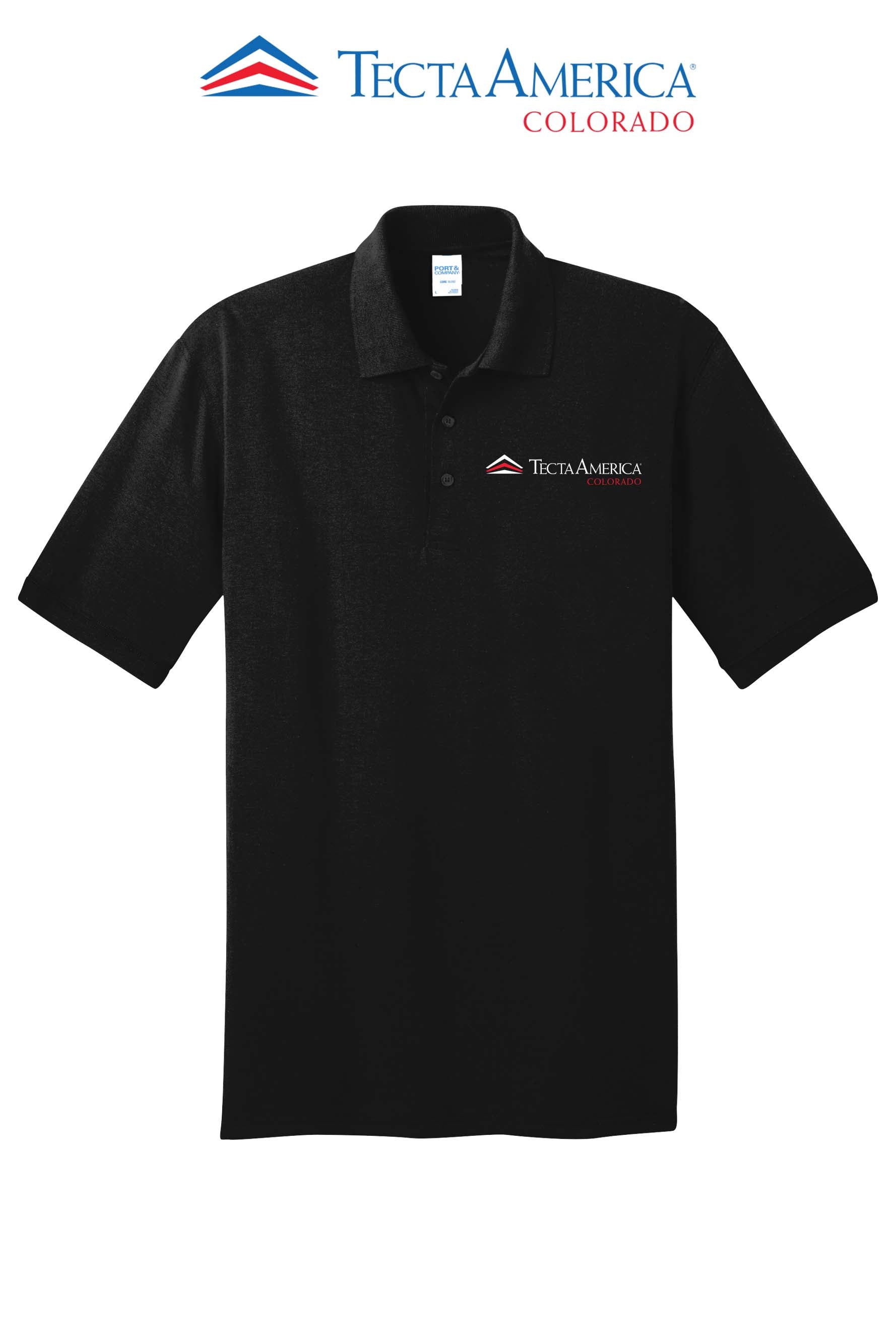 Port & Co™ Core Blend Jersey Knit Polo - Monument Roofing of Colorado