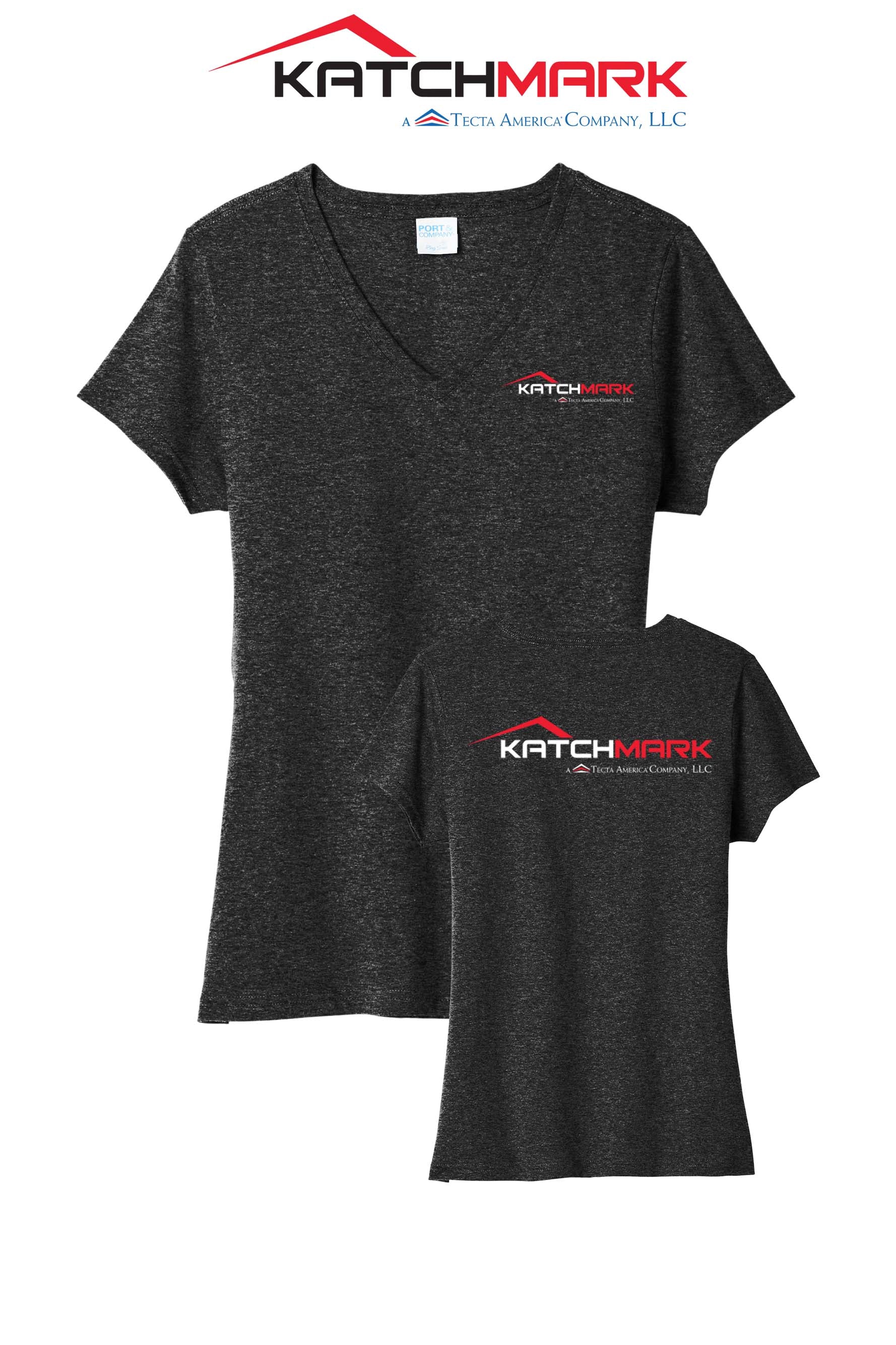 Port & Co™ Women's Tri-Blend V-Neck Tee - Katchmark, A Tecta American Company LLC